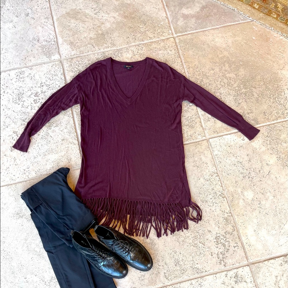 Maroon Ella Moss sweater